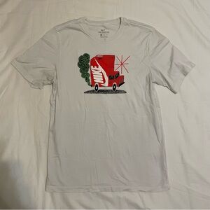 white Nike graphic t-shirt